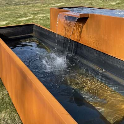 Bespoke Corten Steel Effect Water Feature 